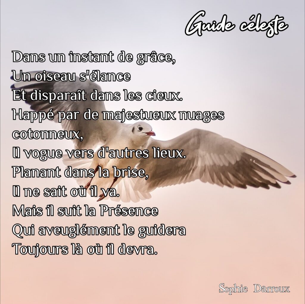 Texte en écriture intuitive tiré de Inspirations lumineuses de Sophie Darroux