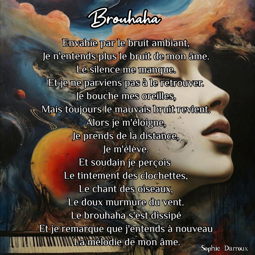 Texte en écriture intuitive tiré de Inspirations lumineuses de Sophie Darroux