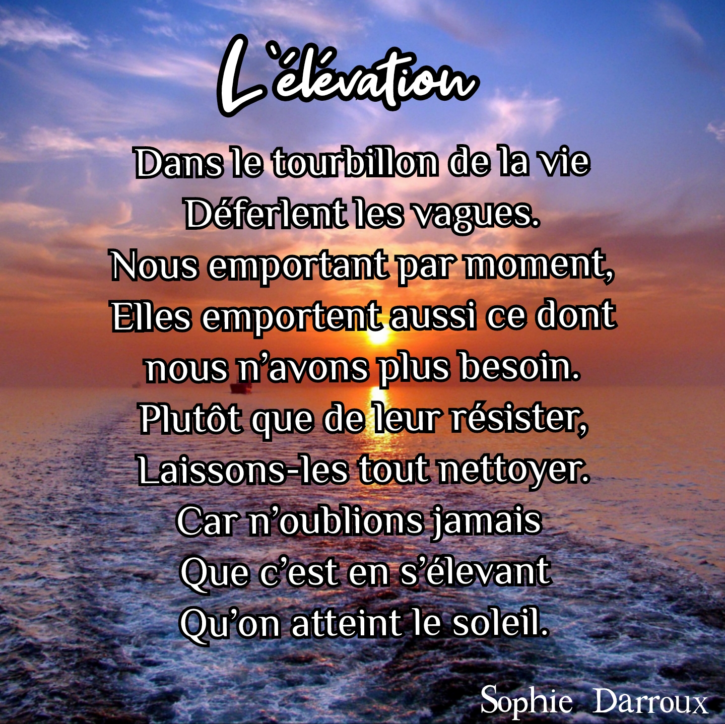 L'élévation - écriture intuitive