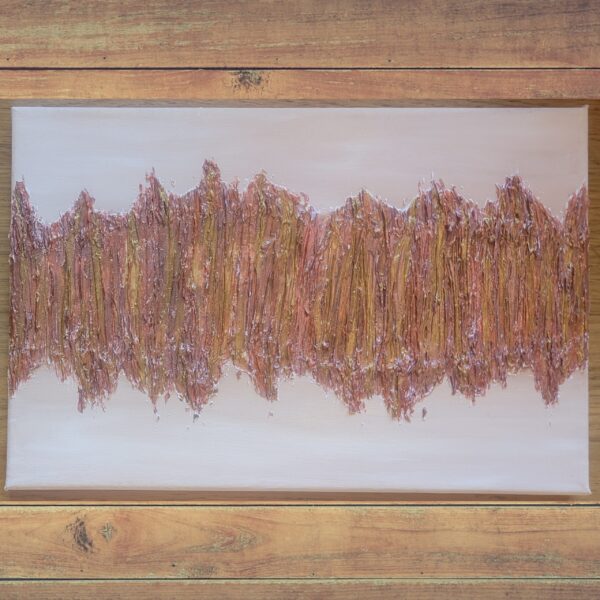 Entre cimes et abîmes peintures acrylique sur pâte à structure